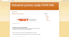 Desktop Screenshot of hotvsnotpromocode.blogspot.com