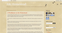 Desktop Screenshot of aikihomestead.blogspot.com
