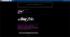 Desktop Screenshot of nativebeauty-nativebeauty.blogspot.com