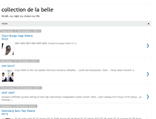 Tablet Screenshot of collectiondelabelle.blogspot.com