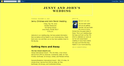 Desktop Screenshot of jennyandjohnswedding.blogspot.com