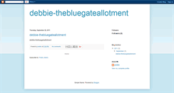 Desktop Screenshot of debbie-thebluegateallotment.blogspot.com