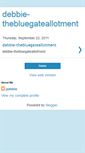 Mobile Screenshot of debbie-thebluegateallotment.blogspot.com