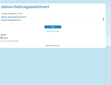 Tablet Screenshot of debbie-thebluegateallotment.blogspot.com