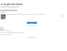 Tablet Screenshot of acitygirleatsdinner.blogspot.com