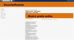 Desktop Screenshot of escuchamusicaa.blogspot.com