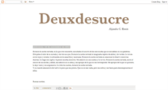 Desktop Screenshot of deuxdesucre.blogspot.com