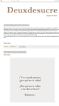 Mobile Screenshot of deuxdesucre.blogspot.com