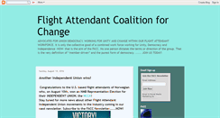 Desktop Screenshot of flightattendantcoalition.blogspot.com