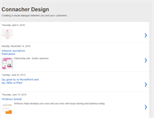 Tablet Screenshot of connacherdesign.blogspot.com
