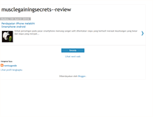 Tablet Screenshot of musclegainingsecrets--review.blogspot.com
