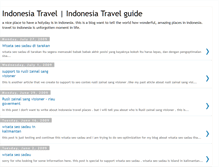 Tablet Screenshot of indonesia-travel-place.blogspot.com