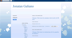 Desktop Screenshot of jonatangaliano.blogspot.com