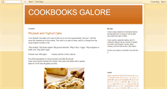 Desktop Screenshot of cookbooksgalore1.blogspot.com