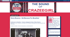 Desktop Screenshot of crazeegirlsound.blogspot.com