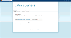 Desktop Screenshot of latin-business.blogspot.com