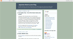 Desktop Screenshot of japanese-motorcycles-only.blogspot.com