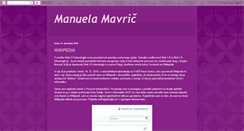 Desktop Screenshot of manuela-mavric.blogspot.com