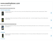 Tablet Screenshot of exoticphone.blogspot.com