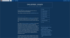 Desktop Screenshot of childfreeissues.blogspot.com