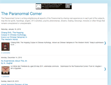 Tablet Screenshot of paranormal-corner.blogspot.com