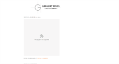 Desktop Screenshot of greghinesphotography.blogspot.com
