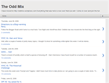 Tablet Screenshot of oddmix.blogspot.com