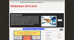 Desktop Screenshot of merdekahutang.blogspot.com