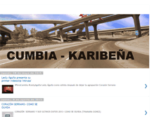 Tablet Screenshot of cumbia-karibena.blogspot.com