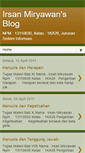 Mobile Screenshot of irsanmiryawan.blogspot.com