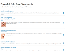 Tablet Screenshot of powerfulcoldsoretreatments.blogspot.com