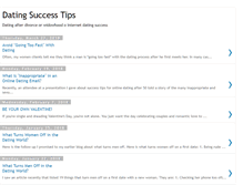 Tablet Screenshot of datingsuccesscoaching.blogspot.com