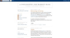 Desktop Screenshot of philosophyjobmarket.blogspot.com
