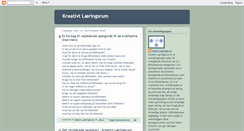 Desktop Screenshot of kreativtlaeringsrum.blogspot.com