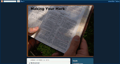 Desktop Screenshot of make-your-mark-study.blogspot.com