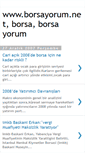 Mobile Screenshot of borsayorumlari.blogspot.com