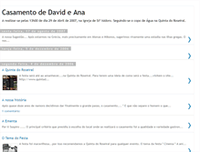 Tablet Screenshot of casamentoanaedavid.blogspot.com