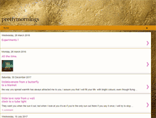 Tablet Screenshot of prettymornings.blogspot.com