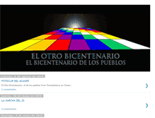 Tablet Screenshot of elotrobicentenarioeldelospueblos.blogspot.com