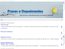 Tablet Screenshot of frasesedepoimentos.blogspot.com