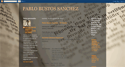 Desktop Screenshot of pablobustossanchez.blogspot.com