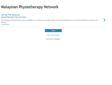 Tablet Screenshot of malaysiaphysiotherapy.blogspot.com