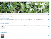 Tablet Screenshot of bemyleaves.blogspot.com