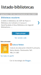 Mobile Screenshot of listado-bibliotecas.blogspot.com