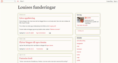 Desktop Screenshot of louisesfunderingar.blogspot.com