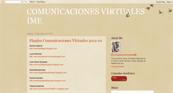 Desktop Screenshot of comunicacionesvirtualesime.blogspot.com