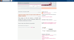 Desktop Screenshot of direitodoconsumidor.blogspot.com