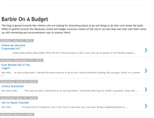 Tablet Screenshot of barbieonabudget.blogspot.com