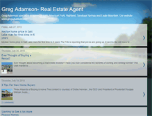 Tablet Screenshot of gregadamsonrealtor.blogspot.com