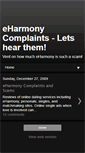 Mobile Screenshot of eharmonycomplaints.blogspot.com